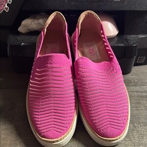 UGG Sammy Breeze slip-on sneakers knit upper - Hot Pink - 6.5‎